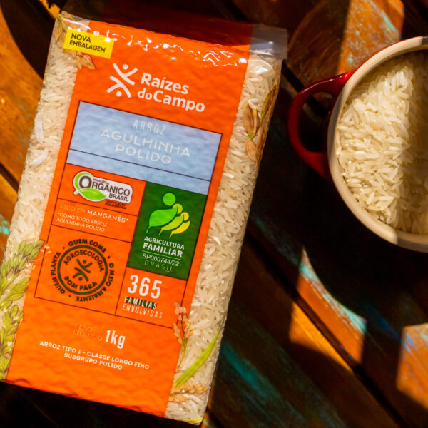 Arroz Agulhinha Polido Orgânico 1kg (Pack com 3) - Image 5